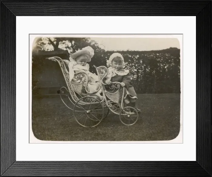 Framed Print : Tandem Pram Framed Print : Tandem Pram
