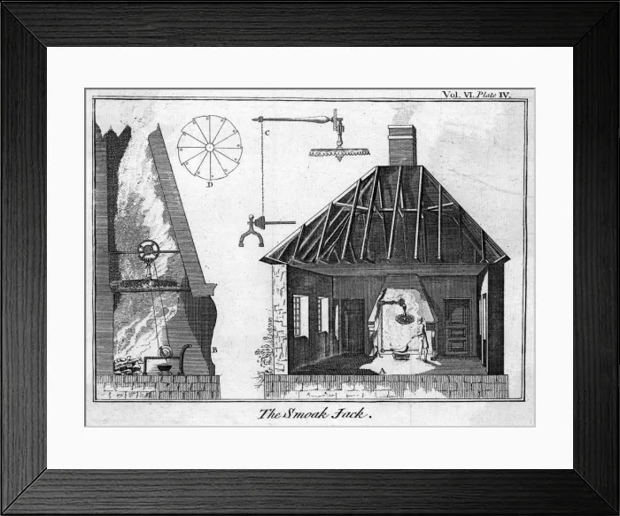 Framed Print : SMOKE JACK CIRCA 1730 Framed Print : SMOKE JACK CIRCA 1730