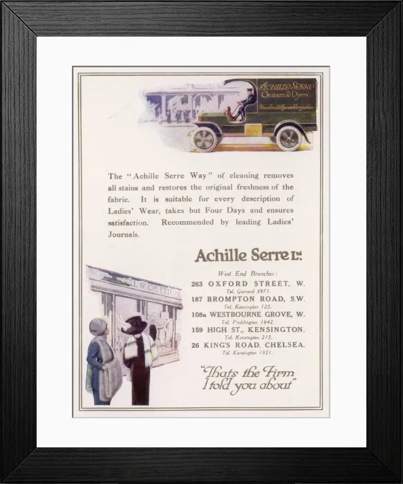 Framed Print : CLEANERS DELIVERY VAN Framed Print : CLEANERS DELIVERY VAN