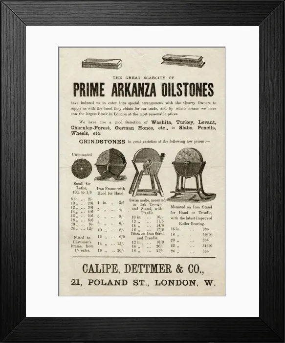 Framed Print : GRINDSTONE HANDBILL Framed Print : GRINDSTONE HANDBILL