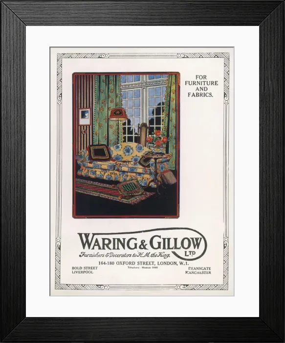 Framed Print : SITTING ROOM 1918 Framed Print : SITTING ROOM 1918
