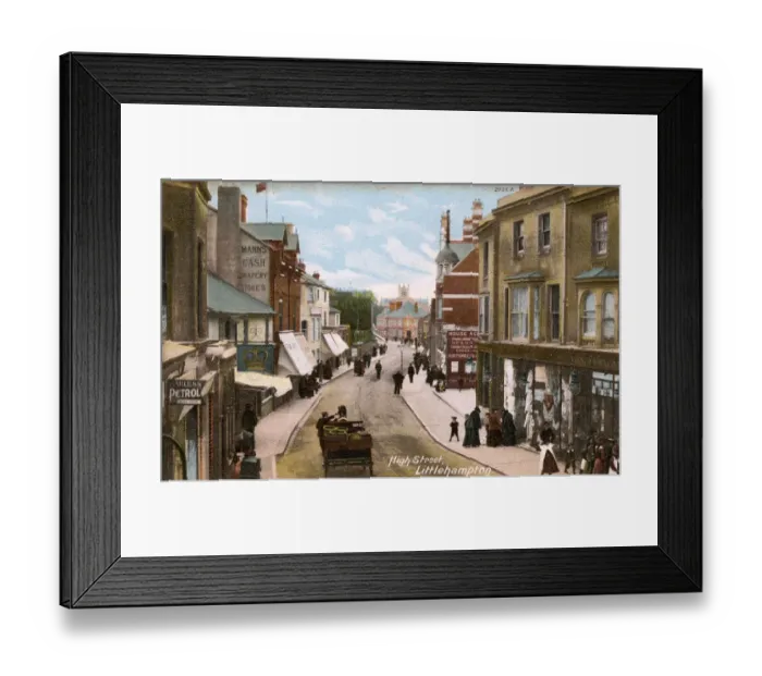 Framed Print : PROVINCIAL SHOPPING ST Framed Print : PROVINCIAL SHOPPING ST