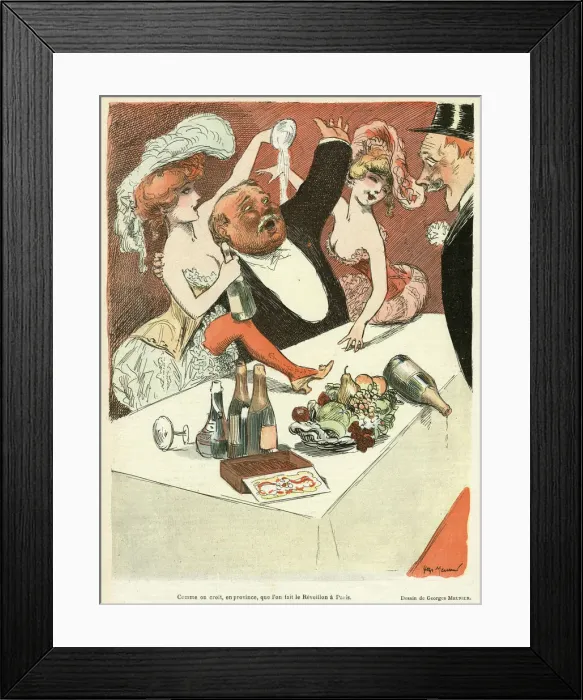 Framed Print : WILD CHAMPAGNE DRINKERS Framed Print : WILD CHAMPAGNE DRINKERS