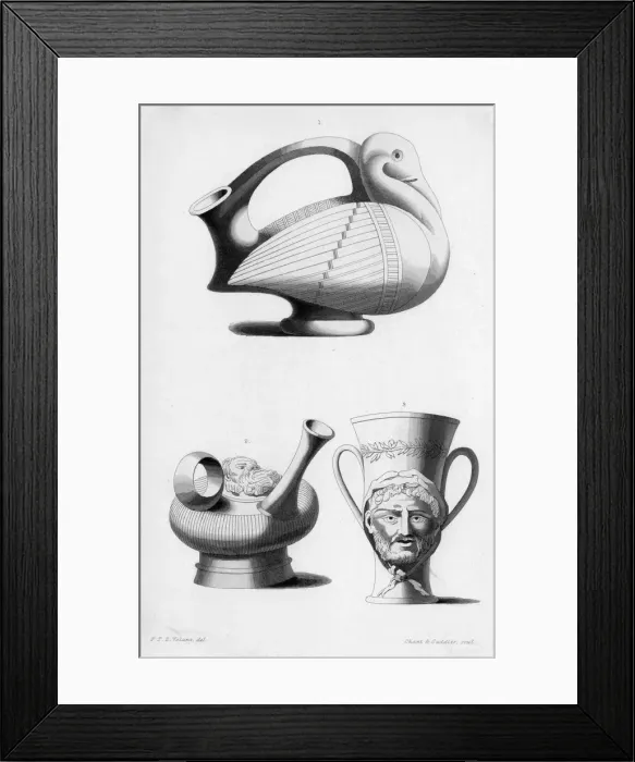Framed Print : THREE ROMAN WINE VESSELS Framed Print : THREE ROMAN WINE VESSELS