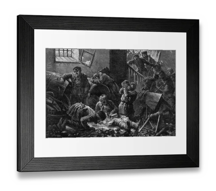 Framed Print : RUSSIANS PLUNDER BRANDY Framed Print : RUSSIANS PLUNDER BRANDY
