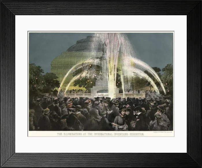 Framed Print : Exterior of the International Inventions Exhibition 1885 Framed Print : Exterior of the International Inventions Exhibition 1885