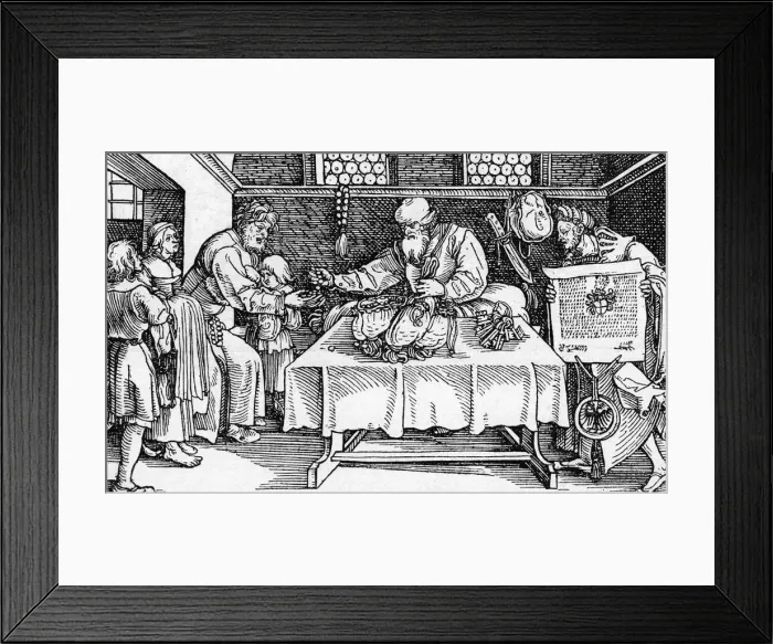 Framed Print : GERMAN MERCHANT CHARITY Framed Print : GERMAN MERCHANT CHARITY