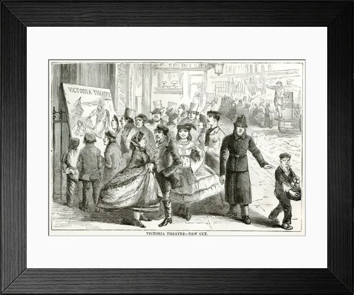 Framed Print : Outside the Old Vic 1870 Framed Print : Outside the Old Vic 1870