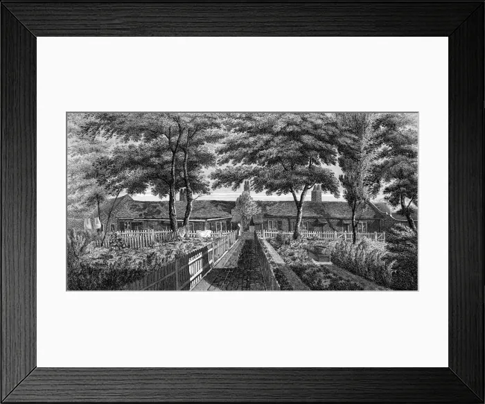 Framed Print : LUMLEYS ALMSHOUSES Framed Print : LUMLEYS ALMSHOUSES