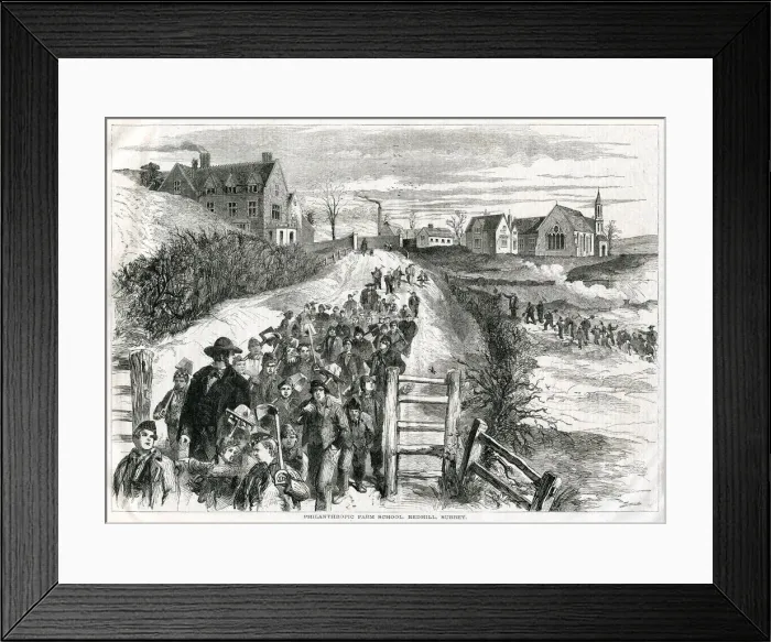 Framed Print : REDHILL FARM SCHOOL 1856 Framed Print : REDHILL FARM SCHOOL 1856