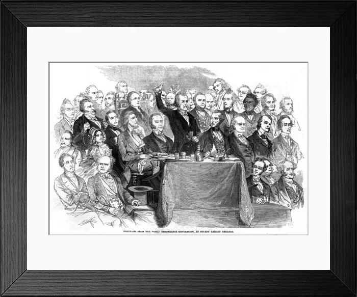 Framed Print : TEMPERANCE MEETING 1846 Framed Print : TEMPERANCE MEETING 1846