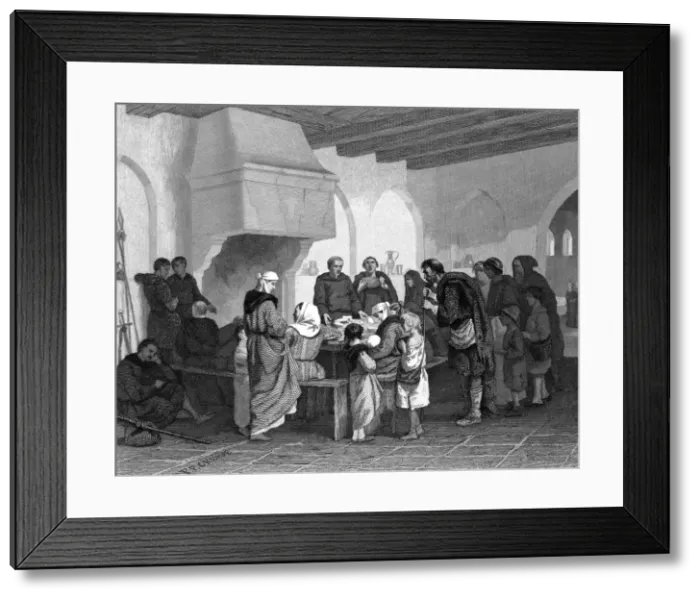 Framed Print : MONASTIC CHARITY, DUTCH Framed Print : MONASTIC CHARITY, DUTCH