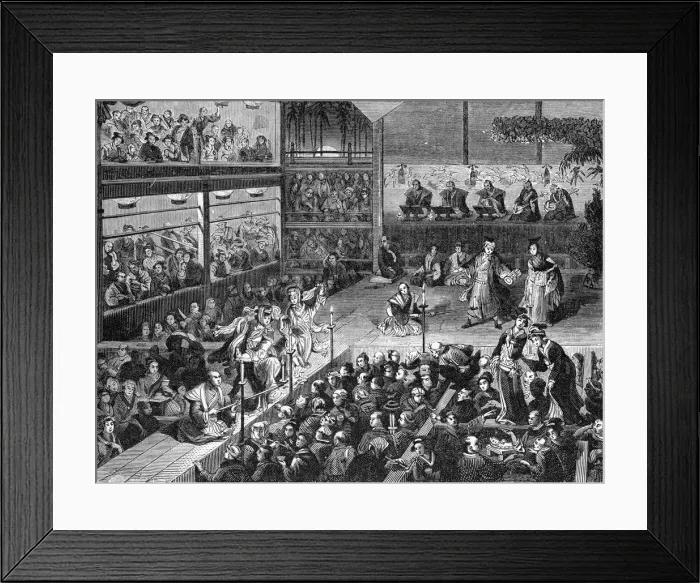 Framed Print : JAPANESE THEATRE Framed Print : JAPANESE THEATRE