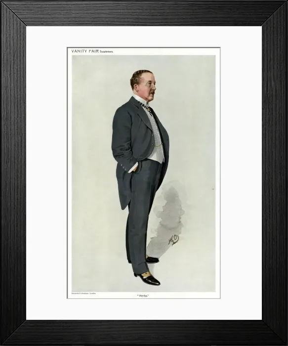 Framed Print : White Waistcoat 1910 Framed Print : White Waistcoat 1910
