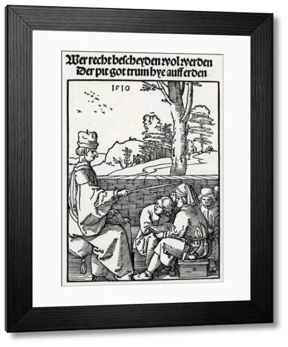 Framed Print : GERMAN TEACHER / PUPILS Framed Print : GERMAN TEACHER / PUPILS