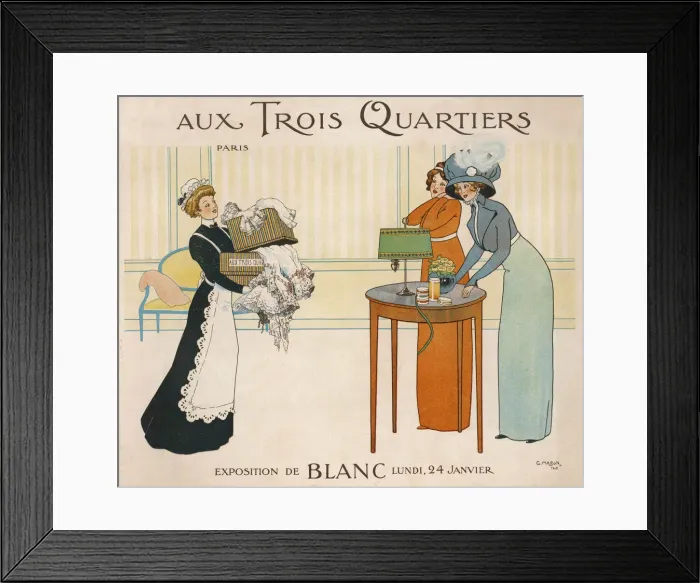 Framed Print : AUX TROIS QUARTIERS 1909 Framed Print : AUX TROIS QUARTIERS 1909