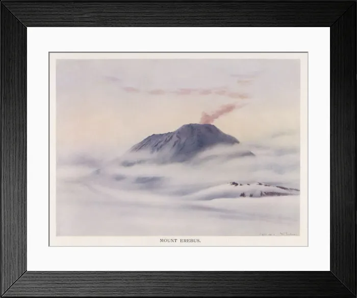 Framed Print : MOUNT EREBUS / ANTARCTIC Framed Print : MOUNT EREBUS / ANTARCTIC