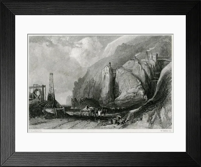 Framed Print : BOTALLACK TIN MINE / 1853 Framed Print : BOTALLACK TIN MINE / 1853
