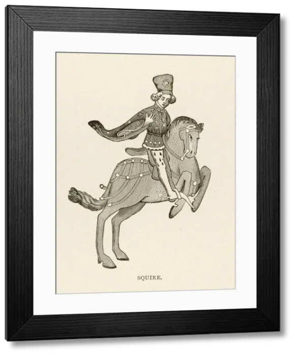 Framed Print : Chaucer - The Canterbury Tales - The Squire Framed Print : Chaucer - The Canterbury Tales - The Squire