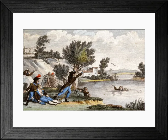 Framed Print : RESCUED FROM THE SEINE Framed Print : RESCUED FROM THE SEINE