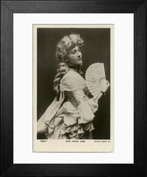 Framed Print : Grace Lane with fan Framed Print : Grace Lane with fan
