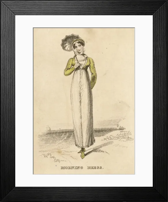Framed Print : Morning Dress circa 1810 Framed Print : Morning Dress circa 1810