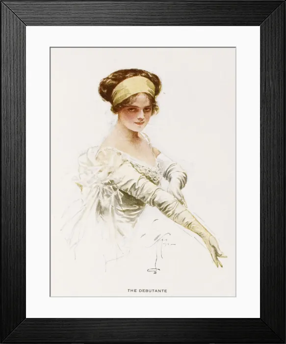 Framed Print : Long White Gloves 1912 Framed Print : Long White Gloves 1912