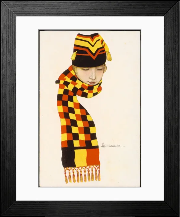 Framed Print : BELGIAN FLAG-SCARF Framed Print : BELGIAN FLAG-SCARF