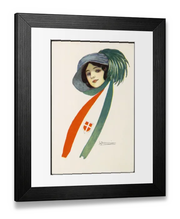 Framed Print : Italian Flag-Scarf Framed Print : Italian Flag-Scarf
