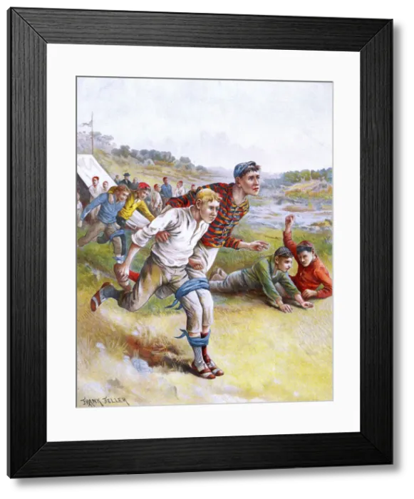 Framed Print : THREE-LEGGED RACE Framed Print : THREE-LEGGED RACE