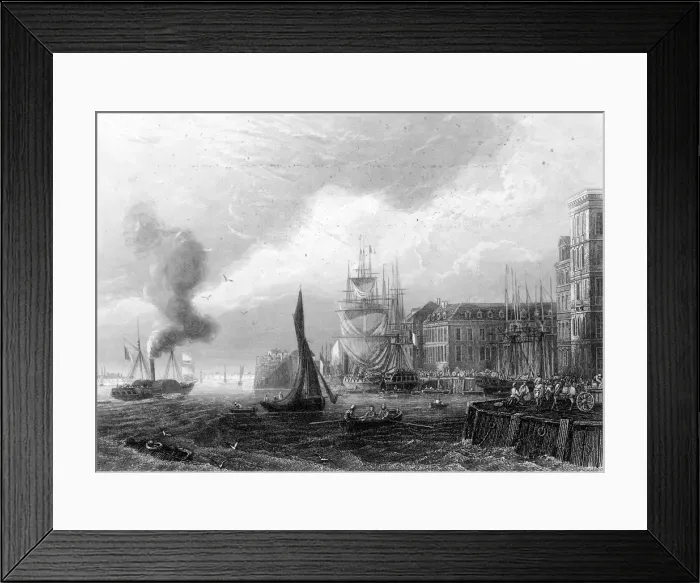 Framed Print : LE HAVRE, CIRCA 1840 Framed Print : LE HAVRE, CIRCA 1840