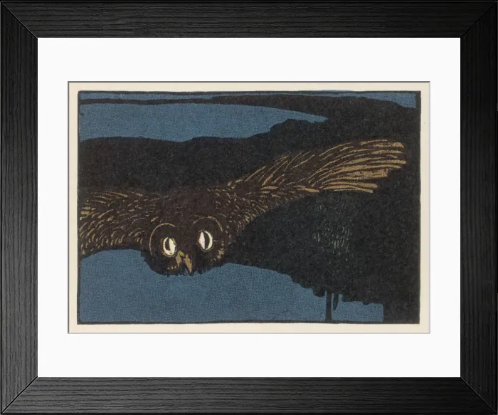Framed Print : OWL AT NIGHT Framed Print : OWL AT NIGHT