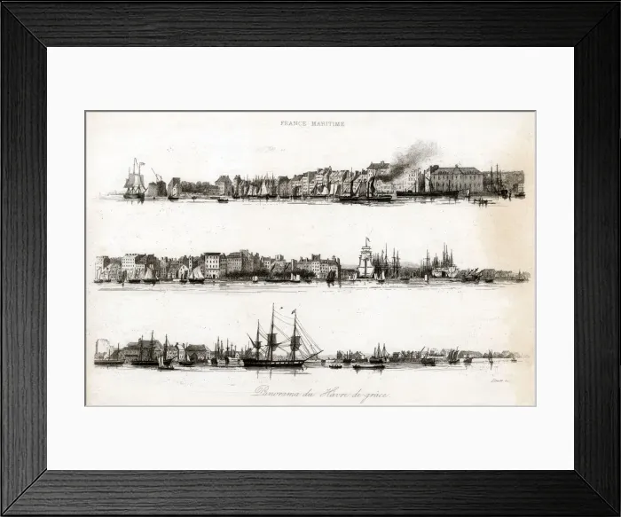 Framed Print : LE HAVRE WATERFRONT Framed Print : LE HAVRE WATERFRONT