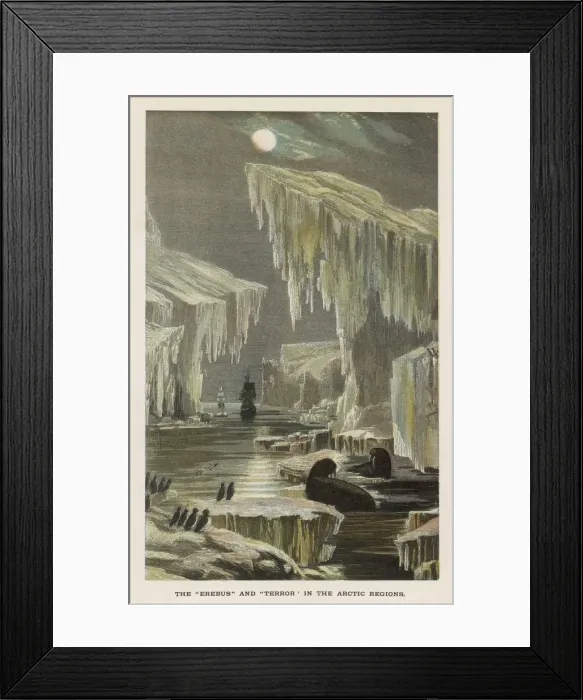 Framed Print : SHIPS AMONG ICEBERGS Framed Print : SHIPS AMONG ICEBERGS