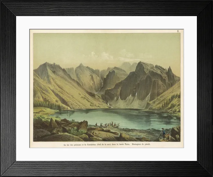 Framed Print : LAKE IN THE TATRAS Framed Print : LAKE IN THE TATRAS