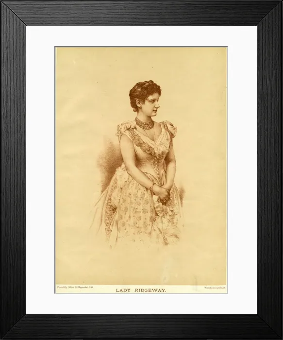 Framed Print : Evening Dress 1889 Framed Print : Evening Dress 1889