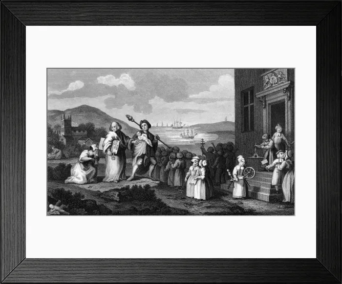 Framed Print : THE FOUNDLINGS (HOGARTH) Framed Print : THE FOUNDLINGS (HOGARTH)