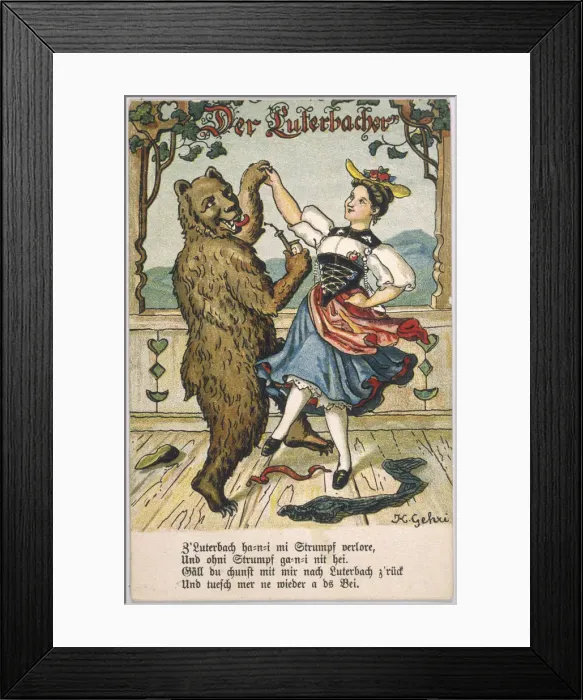 Framed Print : DANCING WITH BEAR - 1 Framed Print : DANCING WITH BEAR - 1