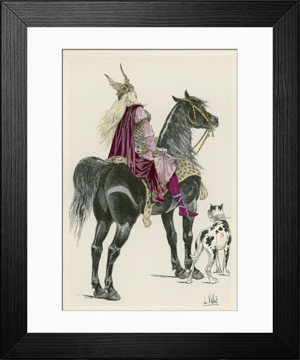 Framed Print : ANCIENT GERMAN RIDER Framed Print : ANCIENT GERMAN RIDER