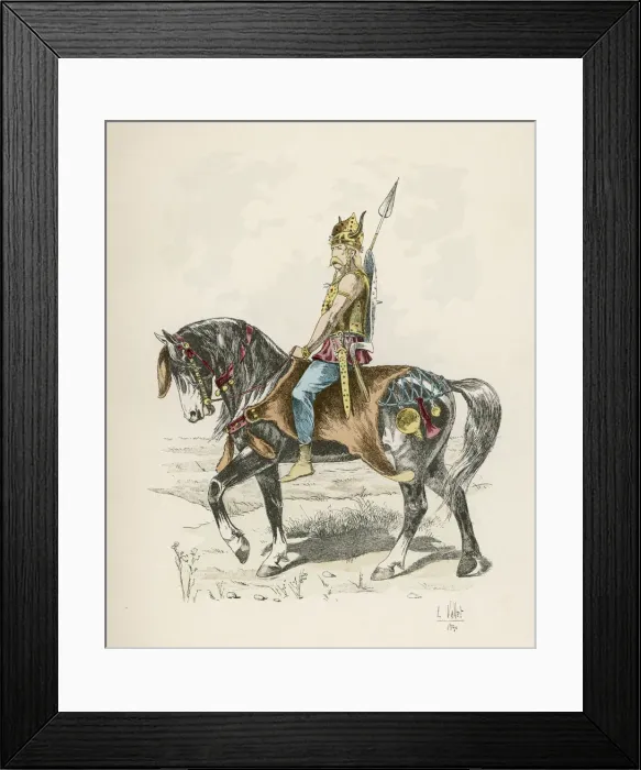 Framed Print : ANCIENT GALLIC RIDER Framed Print : ANCIENT GALLIC RIDER