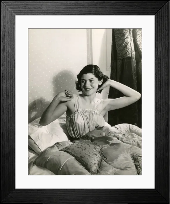 Framed Print : WOMAN WAKING 1940S Framed Print : WOMAN WAKING 1940S