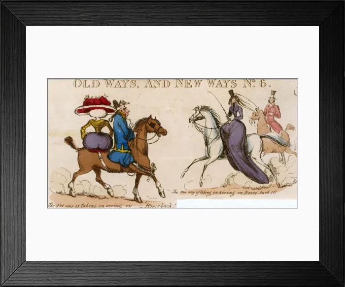 Framed Print : RIDING OLD AND NEW Framed Print : RIDING OLD AND NEW