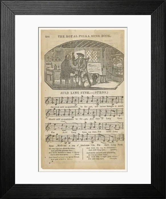 Framed Print : Singing Auld Lang Syne Framed Print : Singing Auld Lang Syne