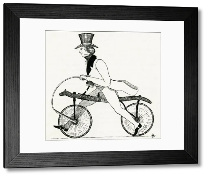 Framed Print : Draisienne 1819 Framed Print : Draisienne 1819