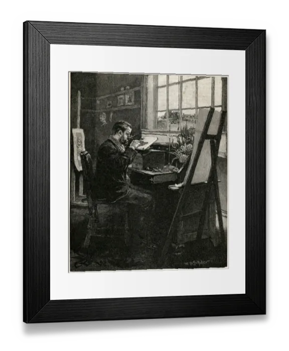Framed Print : ENGRAVER AT WORK Framed Print : ENGRAVER AT WORK