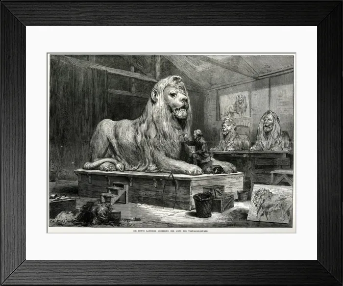 Framed Print : LANDSEER AND HIS LIONS Framed Print : LANDSEER AND HIS LIONS