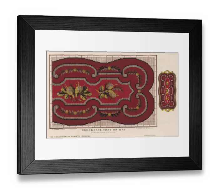 Framed Print : BREAKFAST TRAY PATTERN Framed Print : BREAKFAST TRAY PATTERN