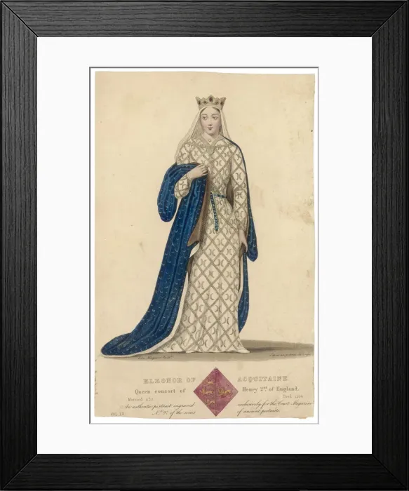 Framed Print : Royal Costume 12th century Framed Print : Royal Costume 12th century