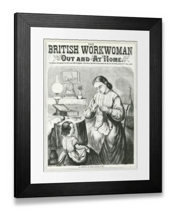 Framed Print : A stitch in time saves nine 1866 Framed Print : A stitch in time saves nine 1866