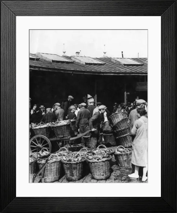 Framed Print : FISH MARKET / FRANCE 1930S Framed Print : FISH MARKET / FRANCE 1930S